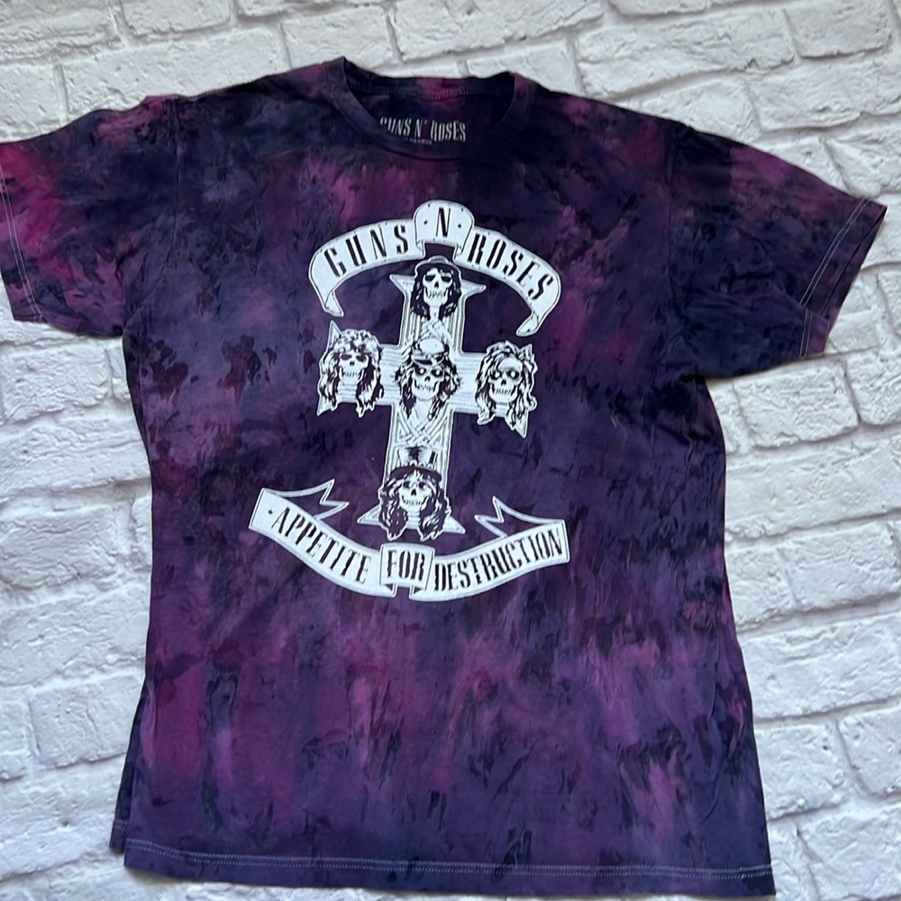 Guns N’ Roses tie dye purple shirt